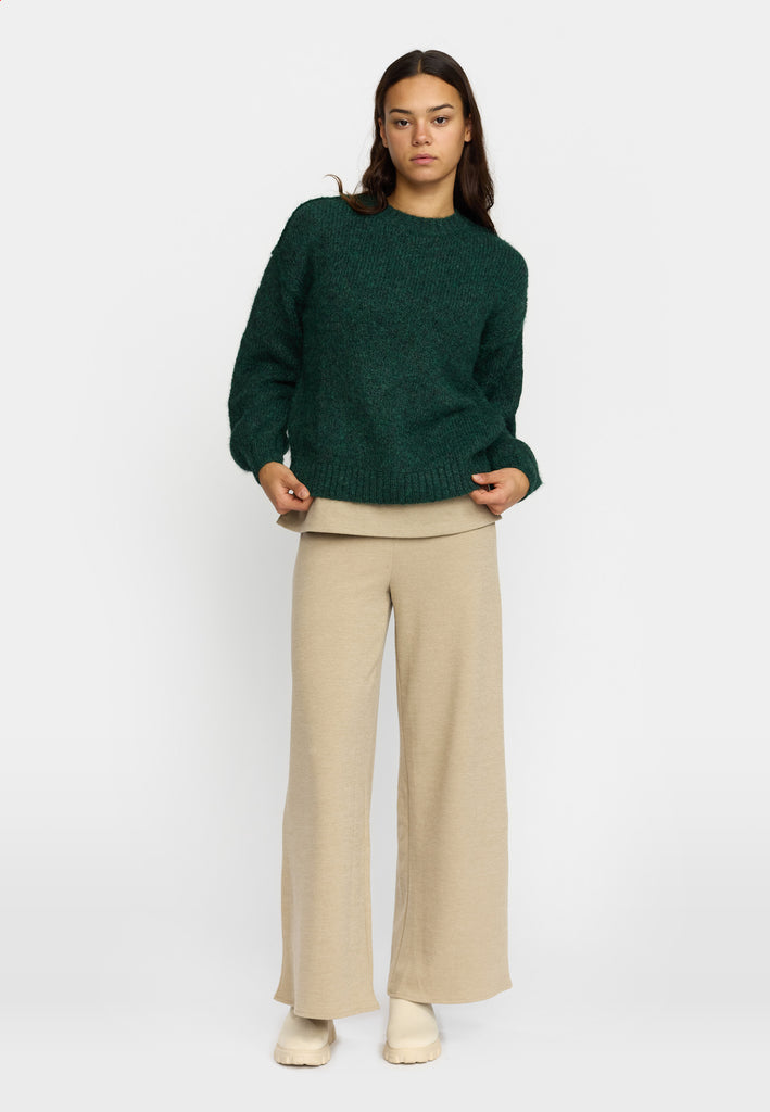 Selfhood Soft Sweater Knitwear Darkgreen