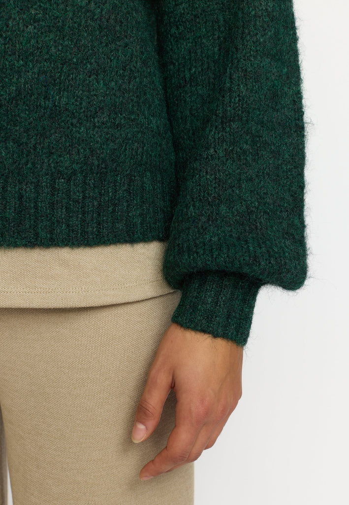 Selfhood Soft Sweater Knitwear Darkgreen