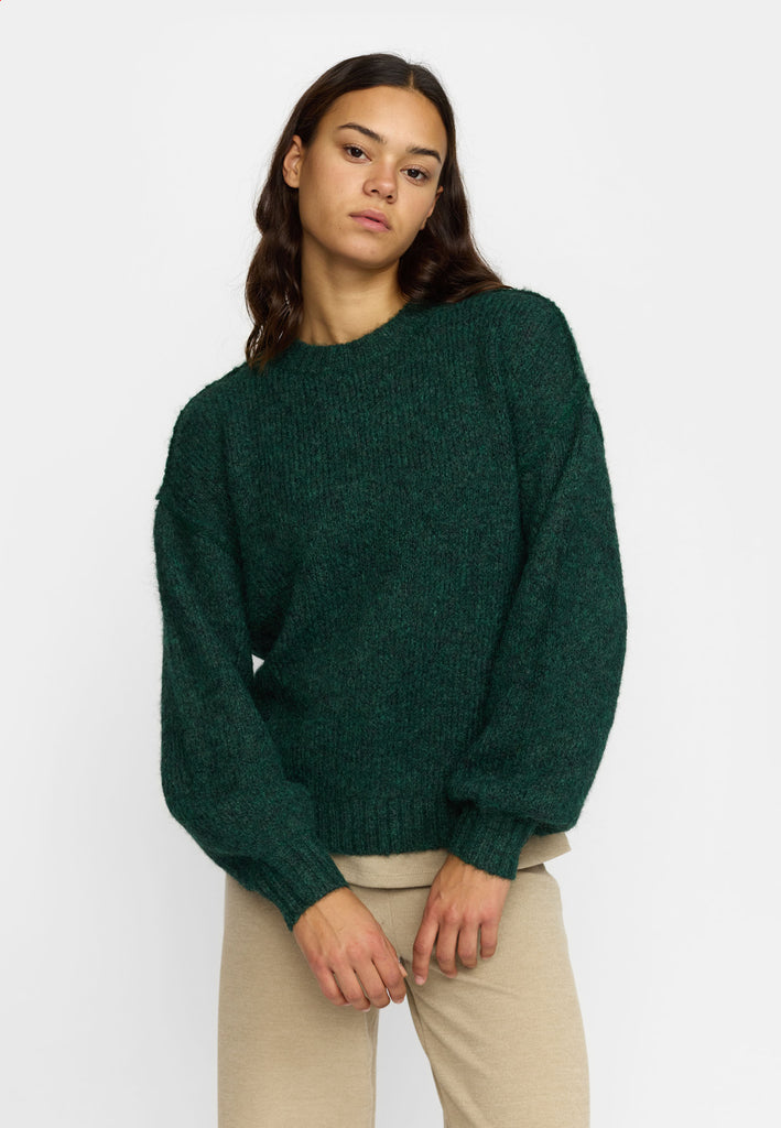 Selfhood Soft Sweater Knitwear Darkgreen
