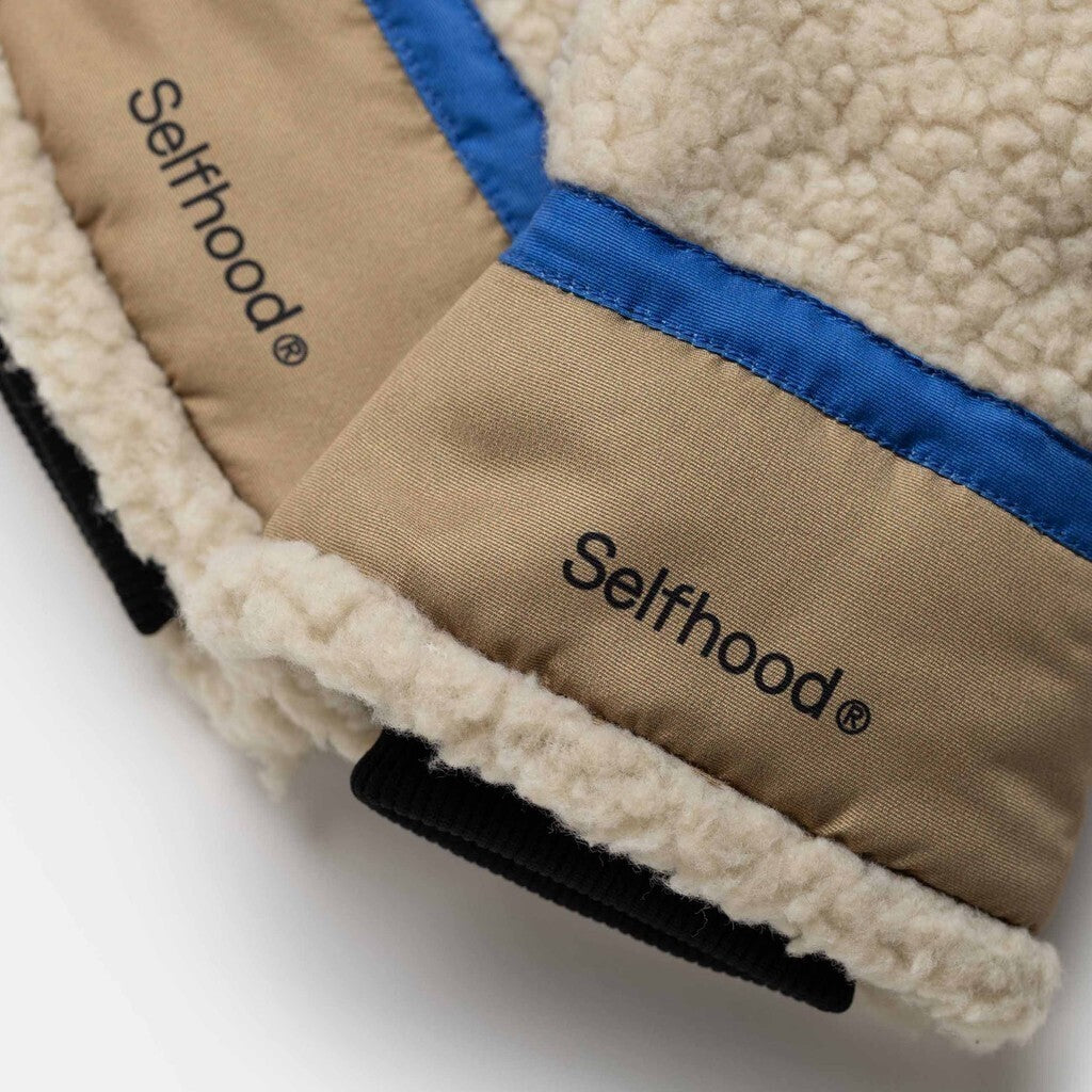 Selfhood Teddy Mittens Accessories Offwhite