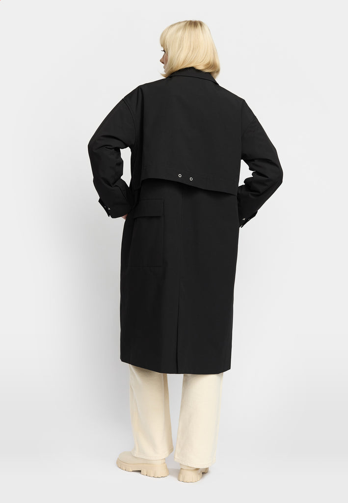 Selfhood Trenchcoat Winter Outerwear Black