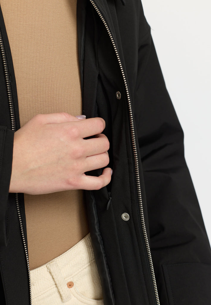 Selfhood Trenchcoat Winter Outerwear Black