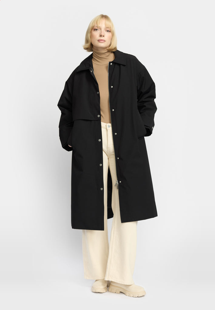 Selfhood Trenchcoat Winter Outerwear Black