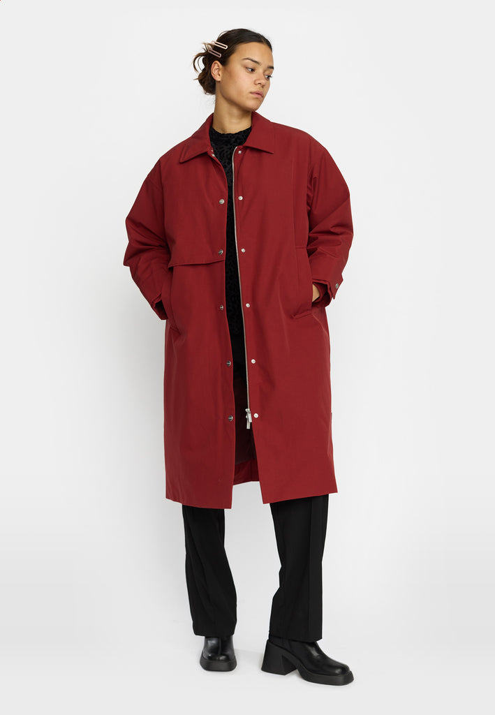 Selfhood Trenchcoat Winter Outerwear Red