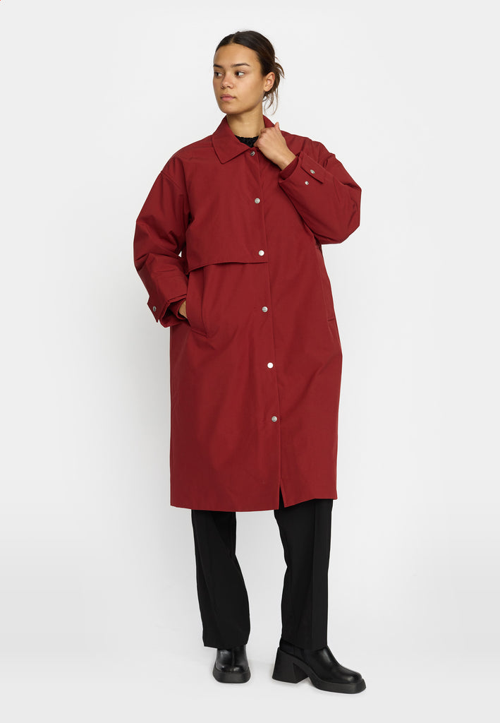 Selfhood Trenchcoat Winter Outerwear Red